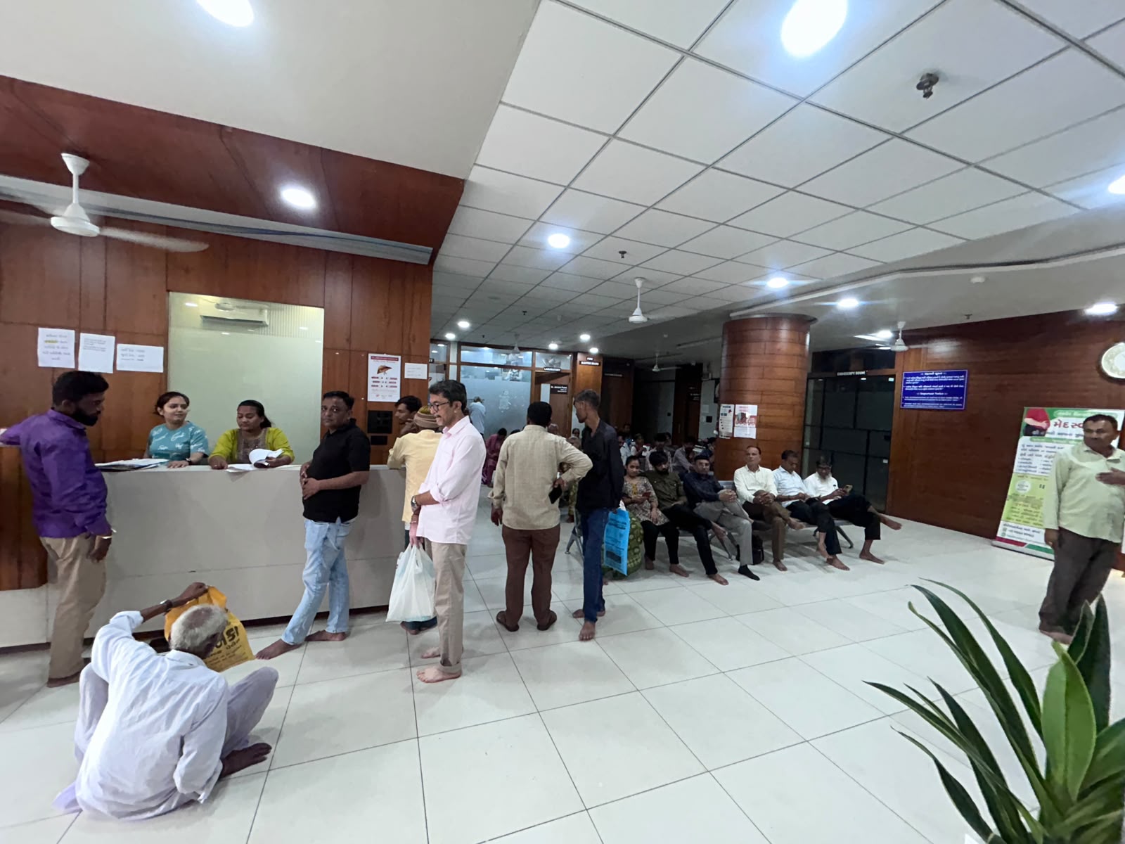 Gujarat Gastro Hub Patient Registration and OPD Waiting Lounge